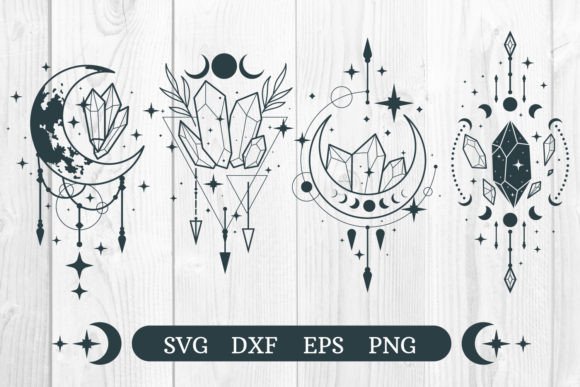Download Crystal Mystical SVG, Celestial Magic - Crystal Collection