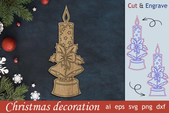 Download Christmas Candle Svg, Christmas Template - Christmas template Collection