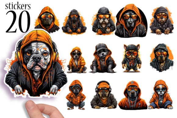 Download 90s Dog Printable Sticker Sheets PNG - Printable sticker Collection