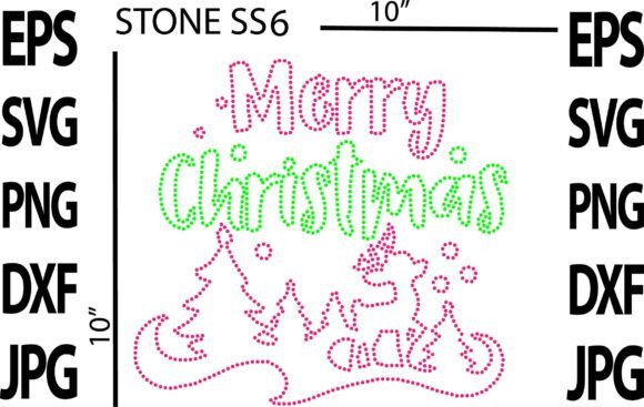 Download Rhinestone Christmas Template Design. - Christmas template Collection