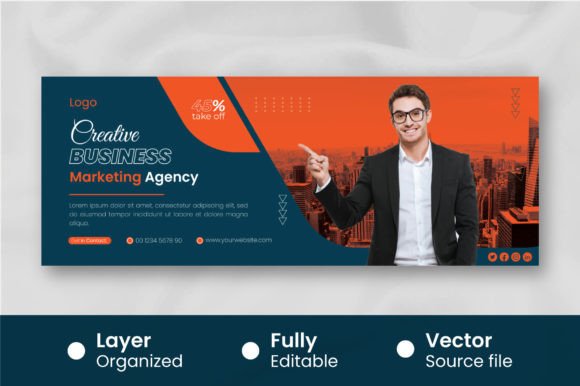 Download Modern Business Cover for Facebook Template - Premium Bundle