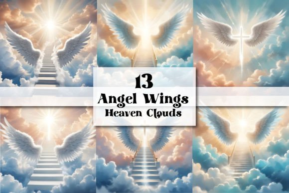 Download Angel Wings Heaven Clouds Stair Memorial - Clouds Collection