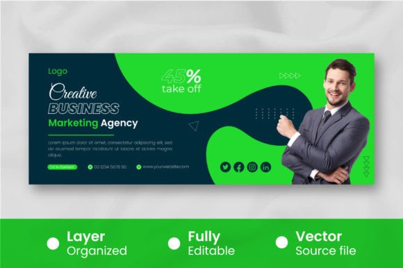 Download Modern Business Cover for Facebook Template - Facebook template Collection