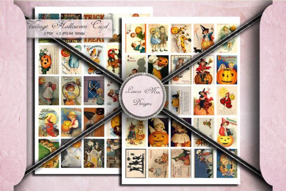 Download Halloween Vintage Printable Stickers - Printable sticker Collection