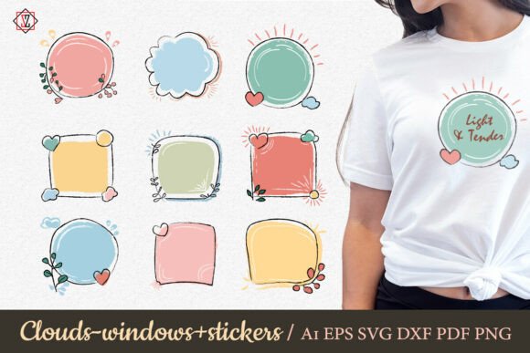 Download Clouds Are Windows + Stickers_2 - Clouds Collection