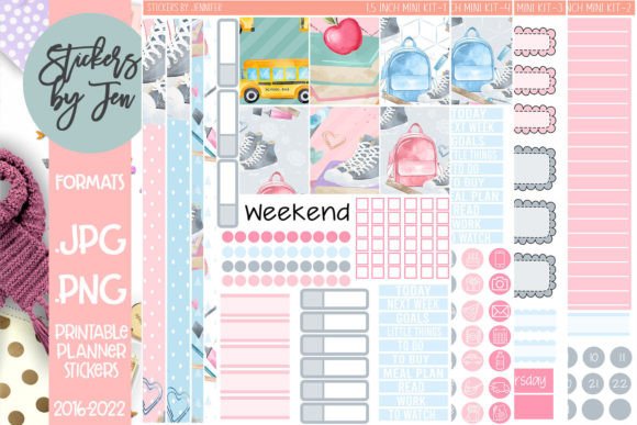 Download Back to School Printable Sticker Kit - Printable sticker Collection
